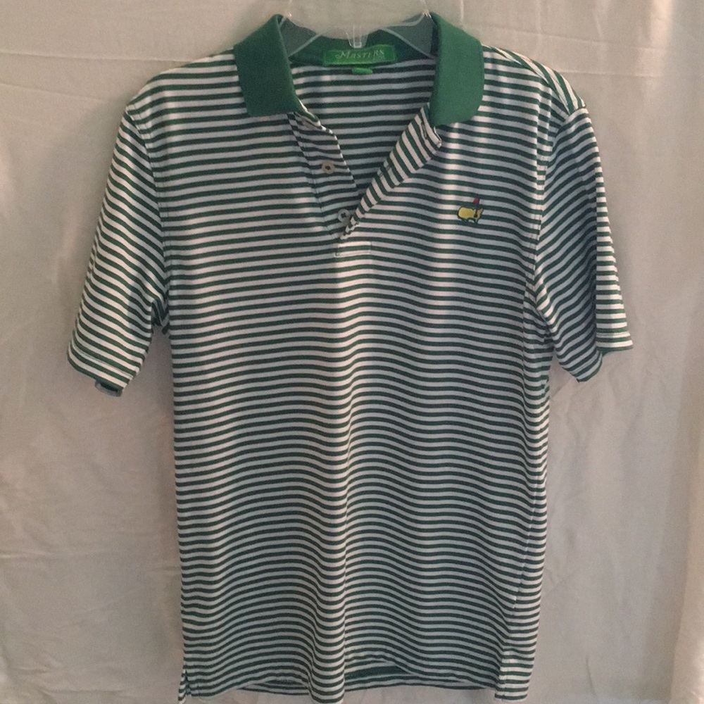 Masters Kids performance polo - green & white